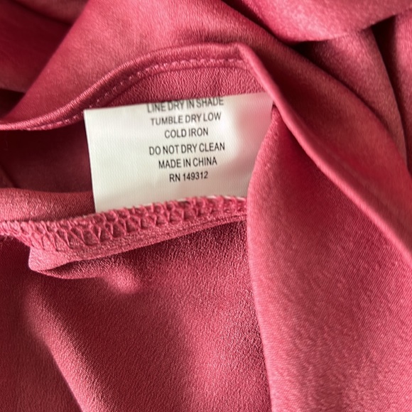 NWT Hello Molly If The Gown Fits Satin Wrap Draped Mini Dress in Rose - 6 - Picture 15 of 16